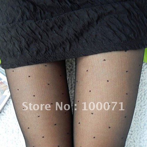 Women Sexy With Dot Patterns Pantyhose Tights Stockings 02  [20800|01|01]