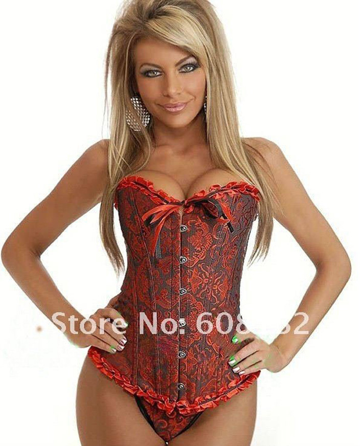 Women shaper  black and red Sexy Lingerie  Corset  hot selling  1727