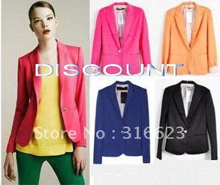 WOMEN SUIT BLAZER FOLDABLE SLEEVES COAT