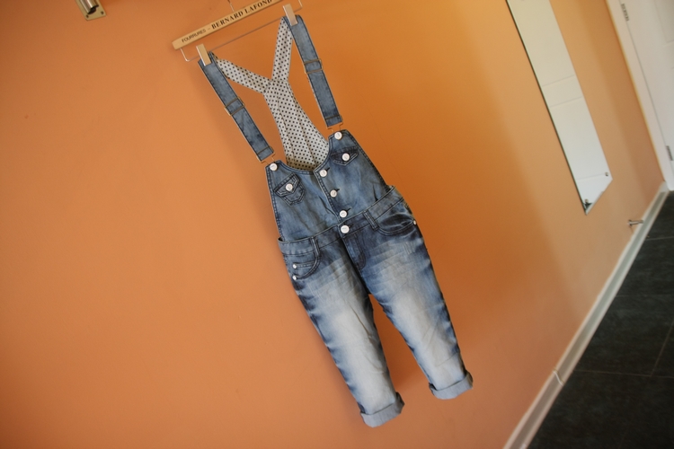 Women suspenders bib pants jeans