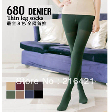 Women Winter Skinny Thick Stretch Pantynose Tight Pant Stirrup Leggings Stocking Mix Color 5PCS/LOT