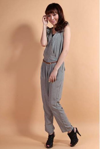 Womens Fahisonable One-piece Jumpsuit / Catsuit with Boob Tube Top Free Shipping