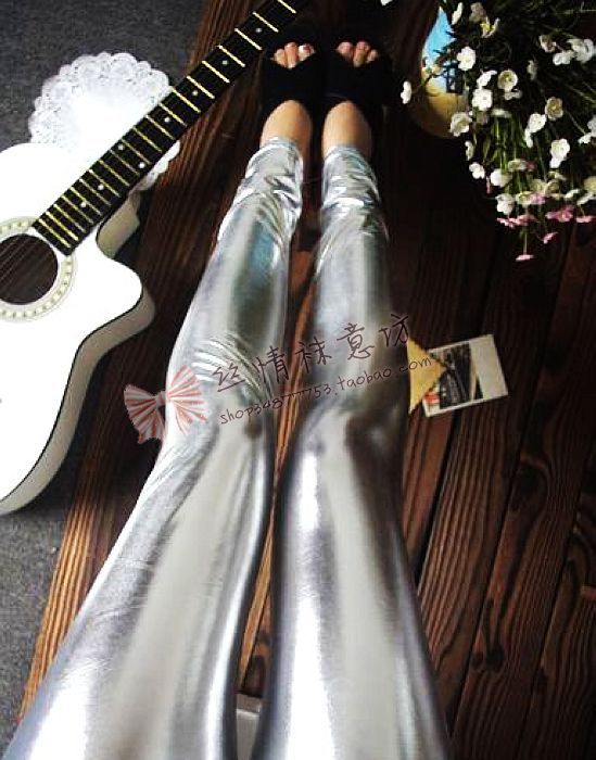 Womens leather leggings with shining style for freeshipping