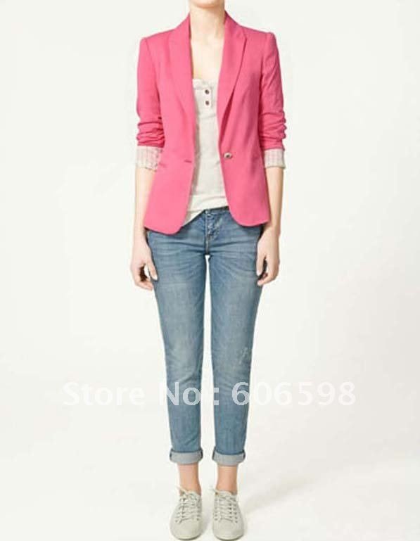 Womens Tunic Foldable sleeve Blazer Jacket Hot and Fashion