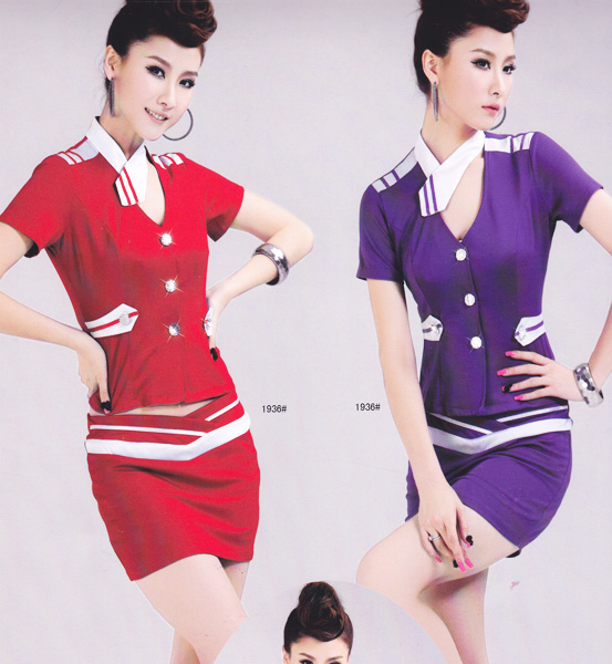 Work uniforms sauna work wear service staff service restaurant uniforms ktv princess clothing