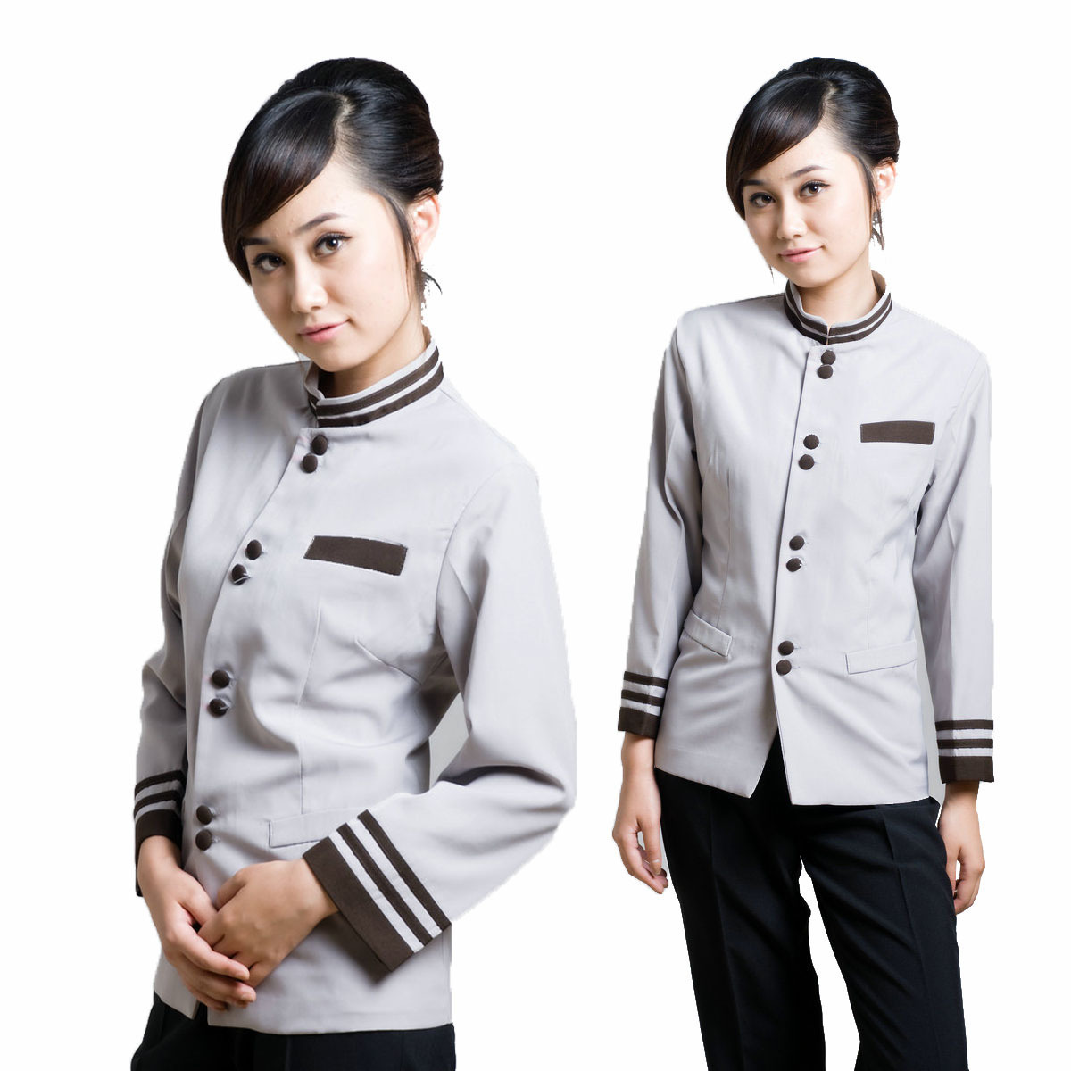 Work wear autumn and winter female cleaning service long-sleeve clothes