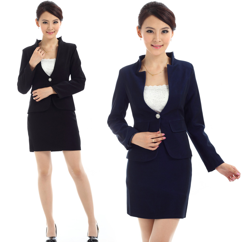 - work wear autumn and winter female fashion formal suit skirt