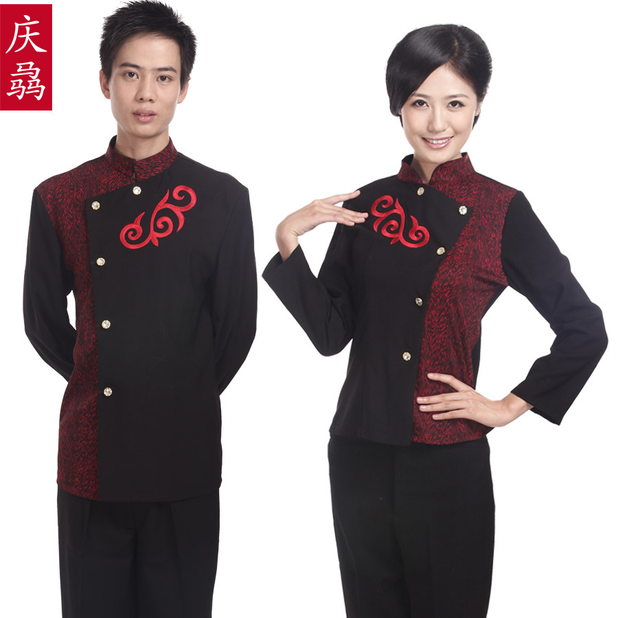 Work wear autumn and winter female uniform front desk work wear long-sleeve