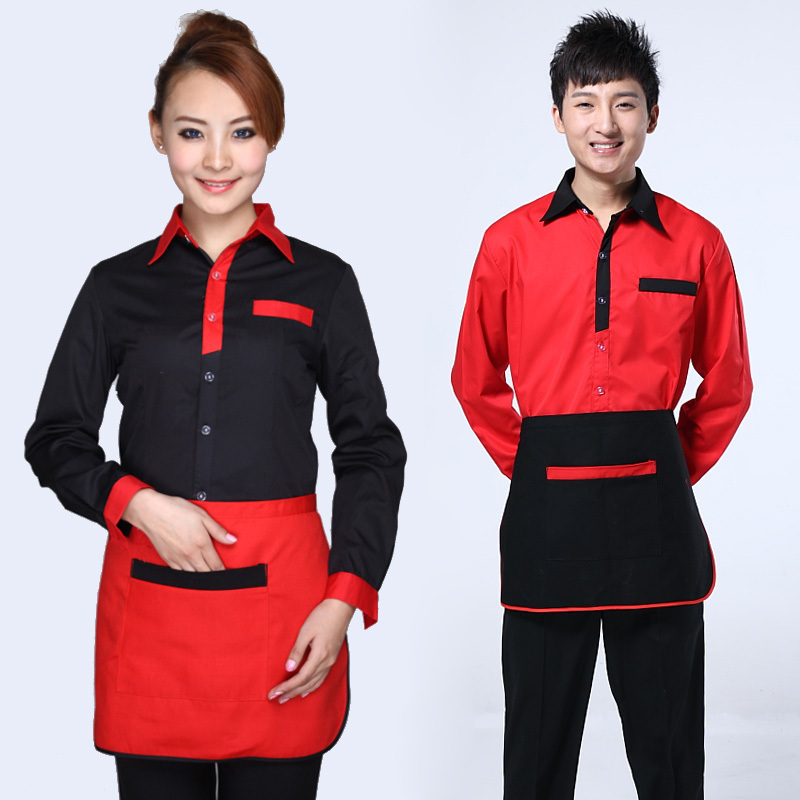 Work wear autumn and winter male Women work wear autumn long-sleeve work wear apron