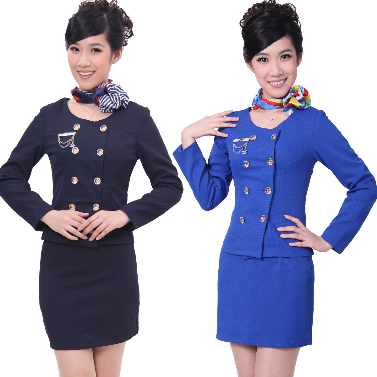 Work wear autumn and winter work wear front desk uniform work wear p-50