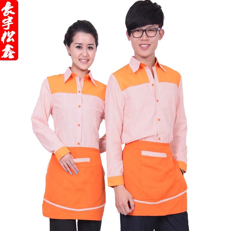 Work wear autumn and winter work wear long-sleeve waiter clothes female long-sleeve