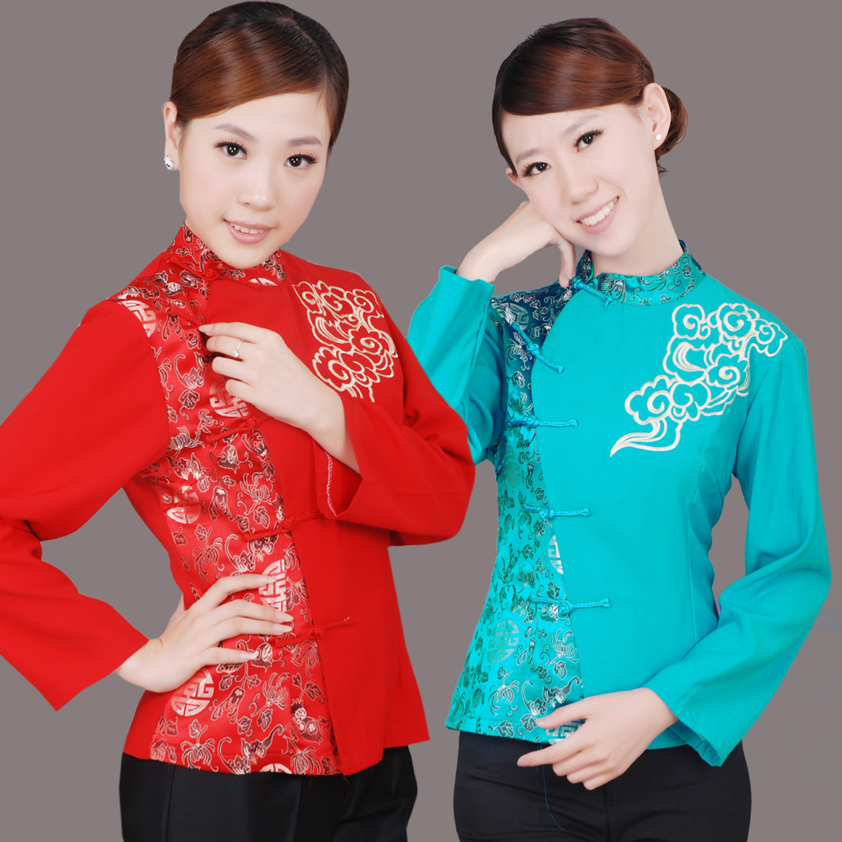 Work wear autumn and winter work wear pediluvium technicalness service female waiter uniform long-sleeve