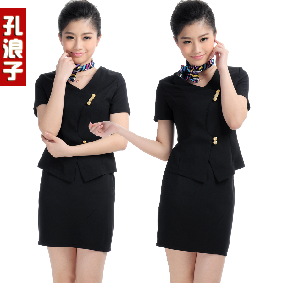 Work wear dress set women's summer work wear front desk uniform piece set