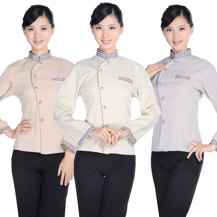 Work wear long-sleeve cleaning uniforms autumn female work wear