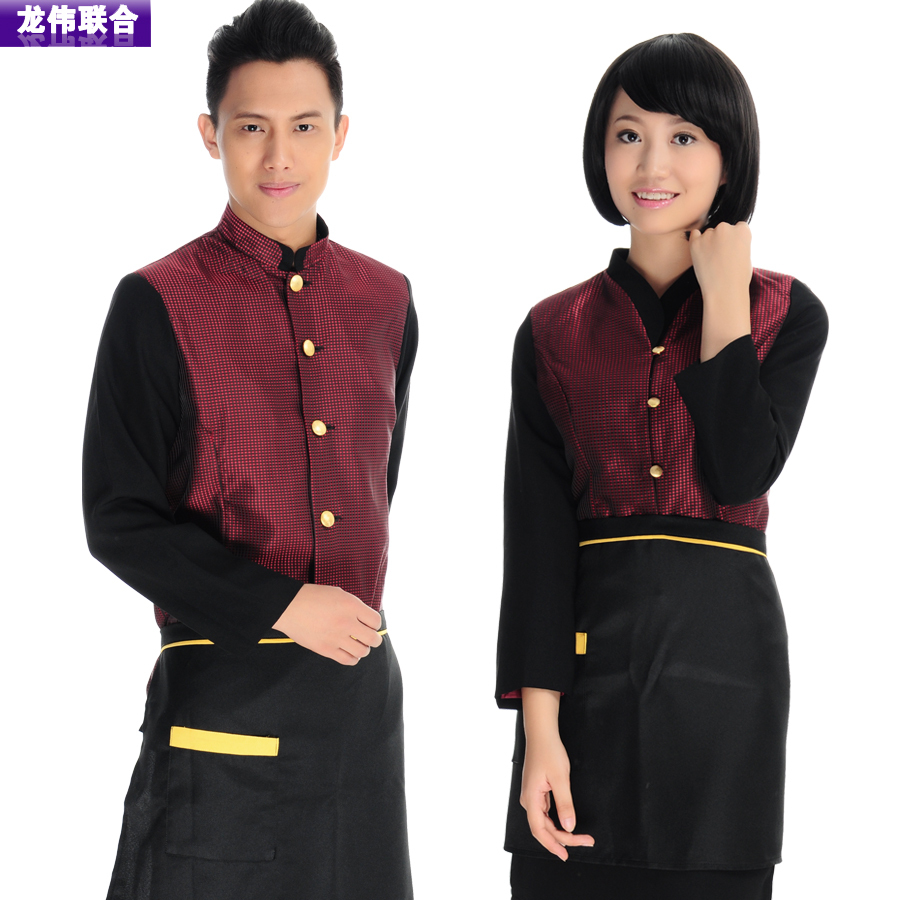 Work wear long-sleeve restaurant uniforms work wear autumn and winter