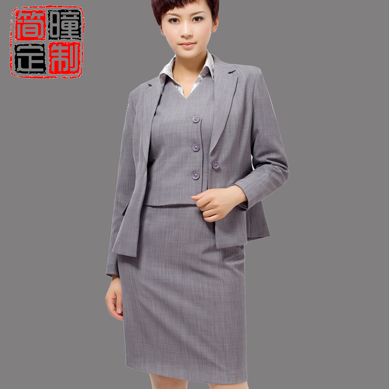 Work wear original design women skirt piece set fashion set plus size a175