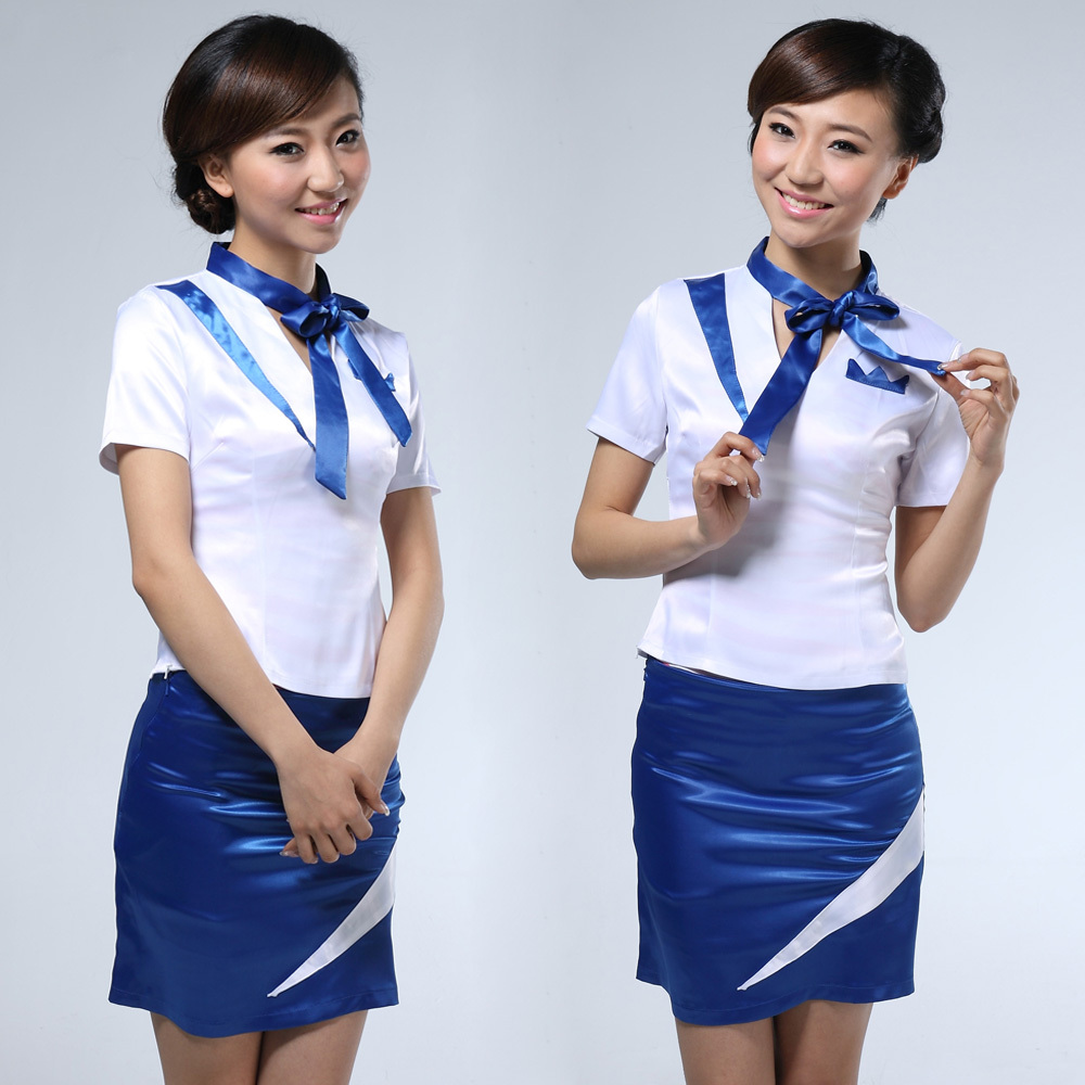 Work wear summer female ktv work wear stewardess uniforms professional set