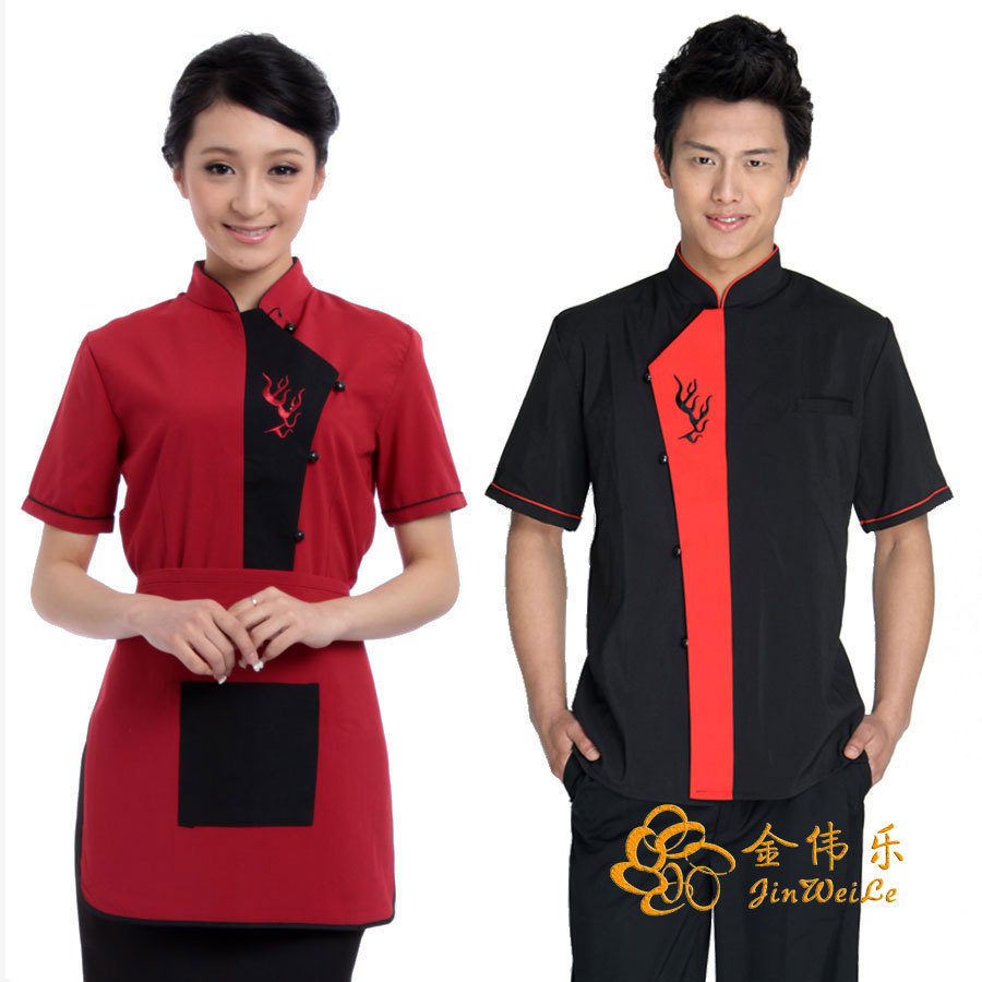 Work wear summer short-sleeve work wear uniform female service staff service