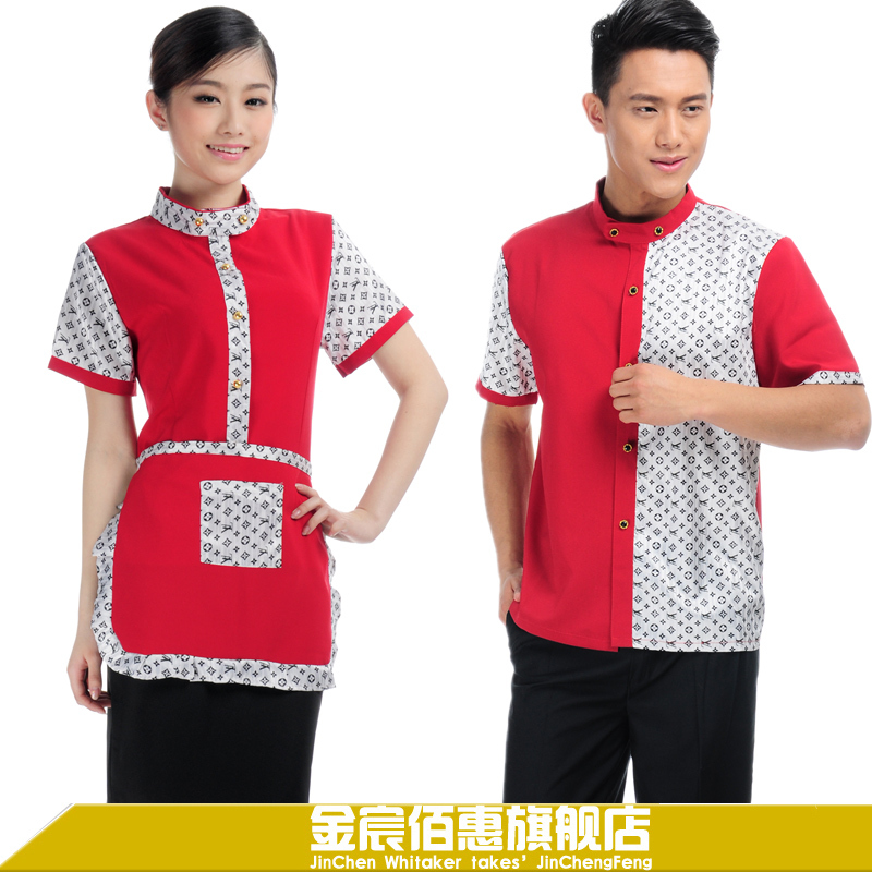 Work wear summer waiter clothes ct153