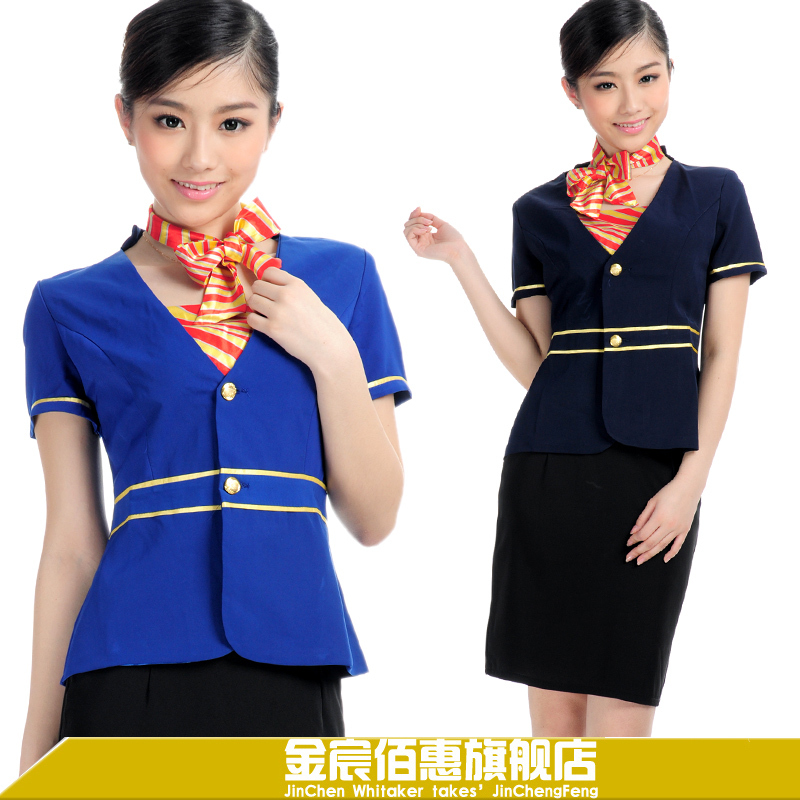 Work wear summer work wear clothes front desk uniform female