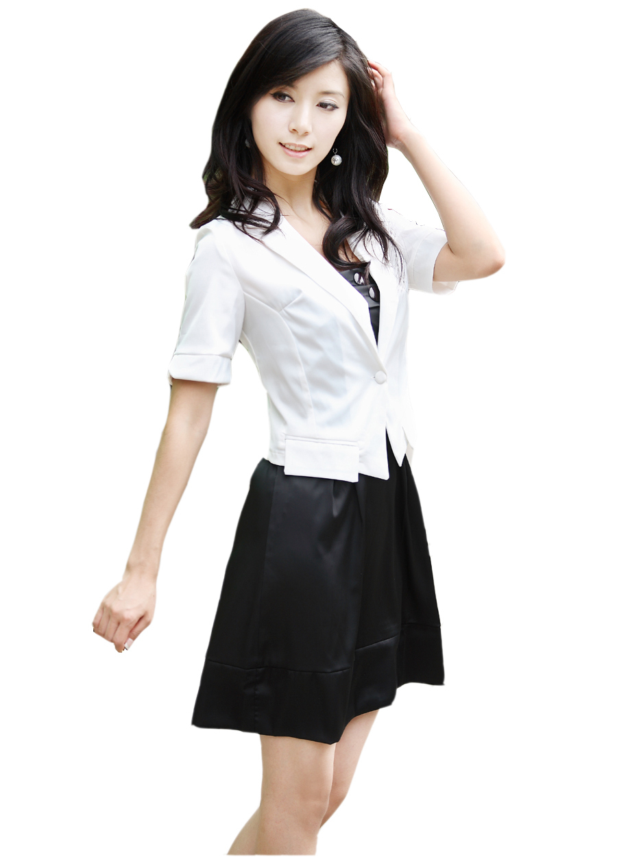 Work wear white-collar professional set dress women's fashion ol one-piece dress 2012 spring set