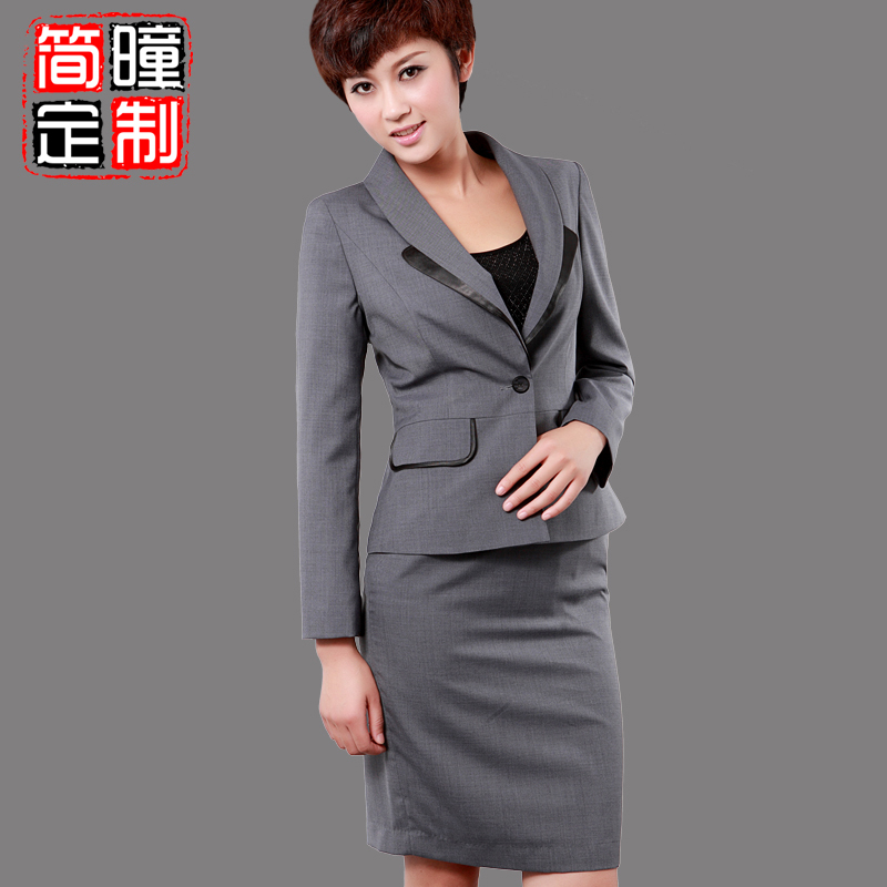 Work wear women autumn and winter skirt quality plus size clothing suit half-skirt skirt twinset a011