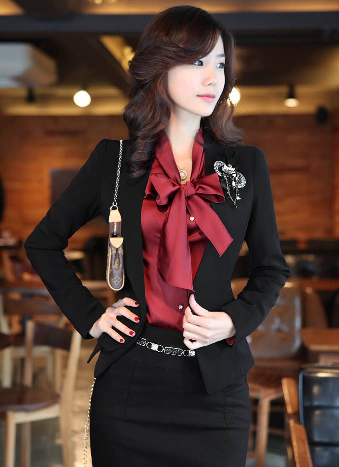 Work wear women culottes women's suit set formal outerwear shirt work wear autumn Women