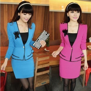 Work wear women's set 2012 autumn work wear women's skirt ol elegant work wear piece set