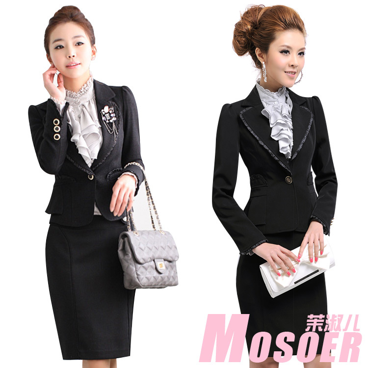 Work wear women's set formal suit professional women's ol career dress set 2012 female western-style trousers