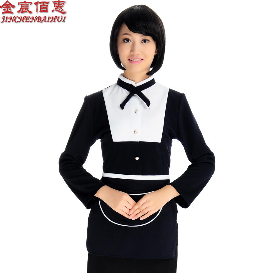 Work wear work wear autumn and winter female restaurant uniforms c647