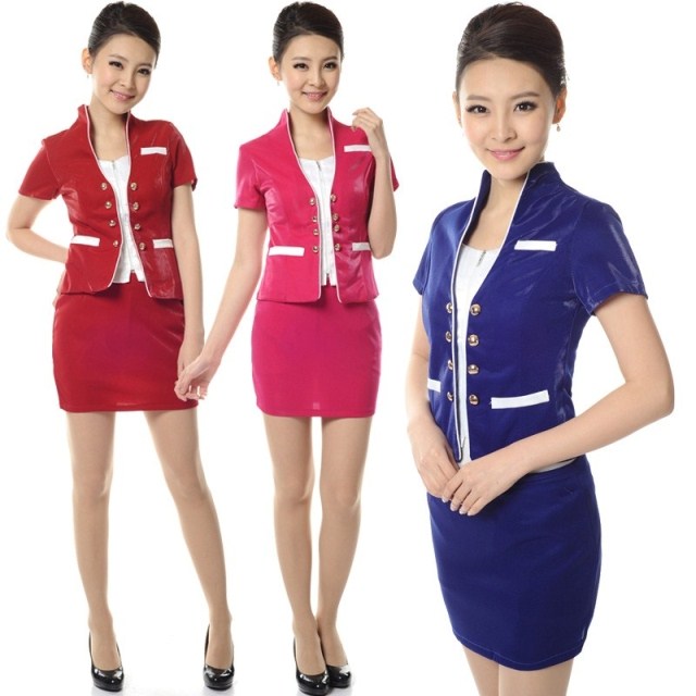 Work wear work wear set women's ol elegant stewardess uniforms summer