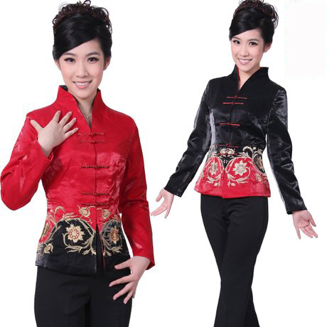 X-8 work wear autumn and winter long-sleeve women's tang suit uniform top outerwear