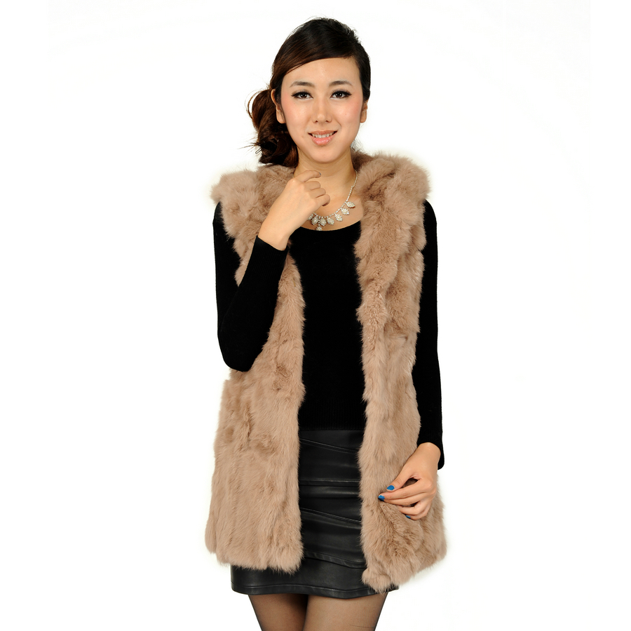 X . YING 2012 rex rabbit hair thermal label fur vest outerwear hot-selling