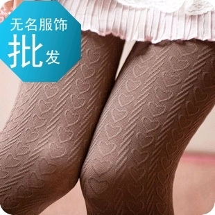 X0125 autumn and winter hot-selling heart socks female thick pantyhose