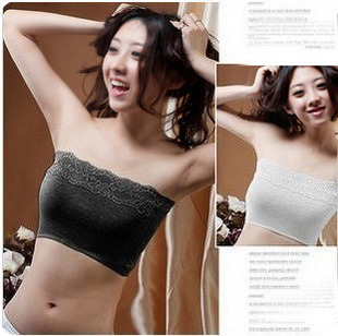 X0138 all-match modal tube top lace decoration basic tube top bra underwear tube top