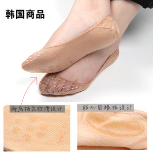 X0165 sock slippers invisible gauze breathable shallow mouth sock slippers 100% cotton female