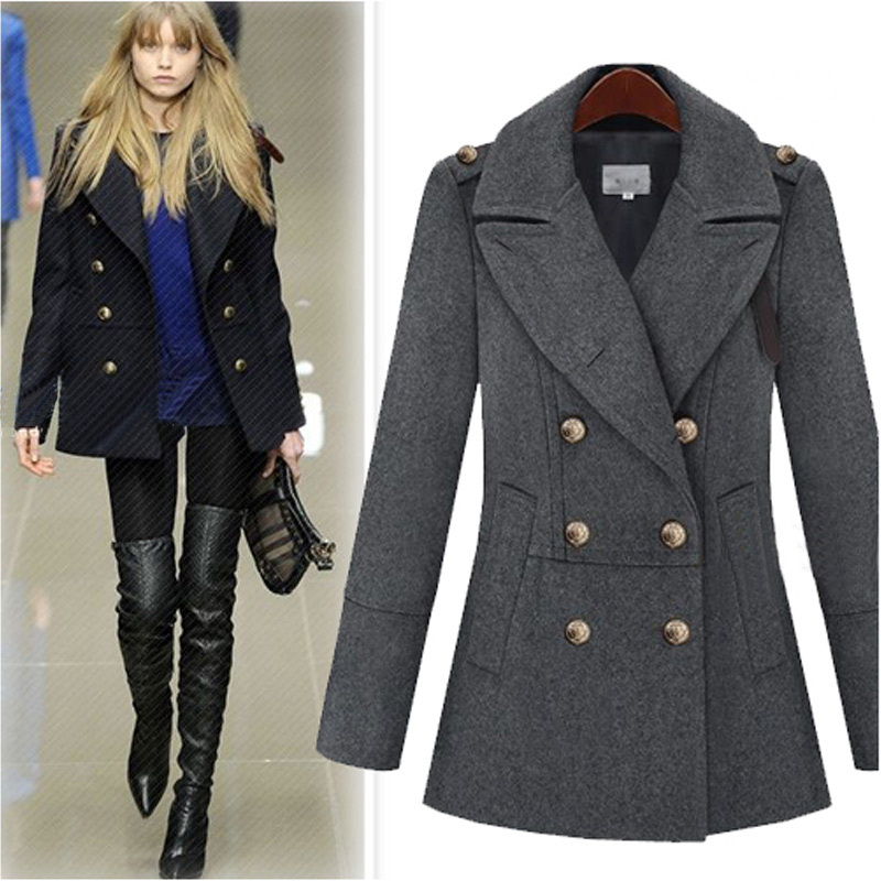 Xrui autumn fashion turn-down collar long-sleeve slim short jacket