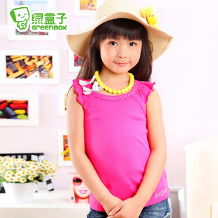 Yang's Hi girl all-match fashion female child vest sleeveless T-shirt 2