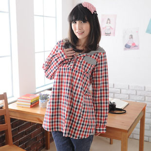 Yang's Maternity clothing spring maternity shirt long-sleeve with a hood maternity top shirt spring and autumn