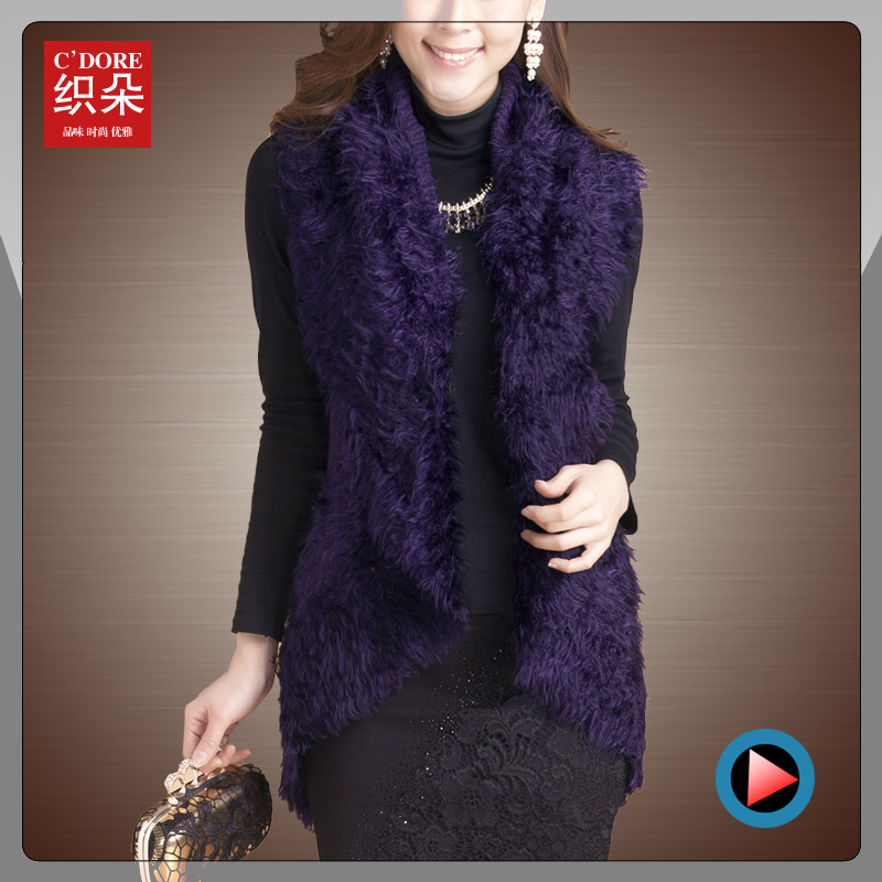 Yarn sleeveless shoulder cape cardigan medium-long women's vest vest outerwear 2013 spring