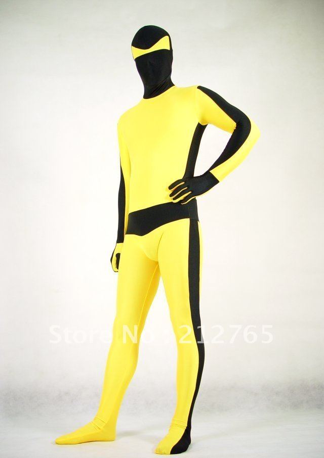 Yellow Zentai Suits Shaper LIXIAOLONG Tights PS006