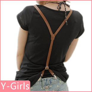 Yg bd001 suspenders hot-selling leather oo vv clip c000