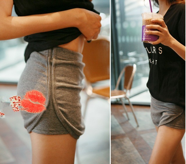 Yi yi 2012 all-match slim hip sports pants skirt shorts female