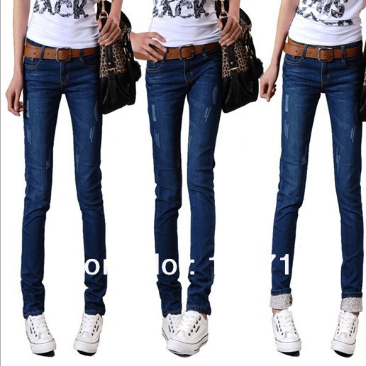 yiyi-H22055 free shipping 2013 slim cotton fashionalbe jeans