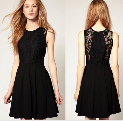 you spend $25 or more with MasterCard  Get my coupon now SCOOP NECK LACE INSERT ZIPPER BACK SKATER DRESS ,960