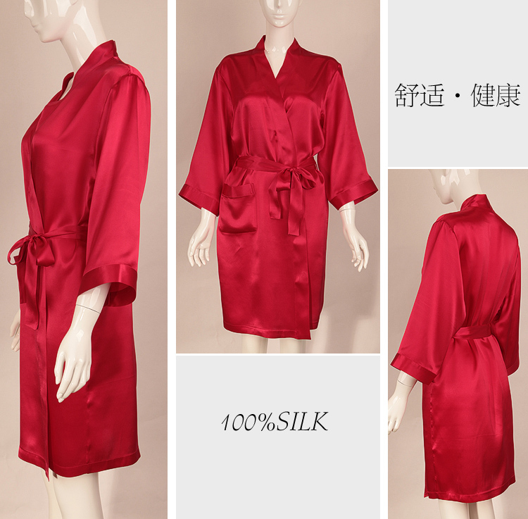 Yousilk wire mulberry silk robe noble and elegant classic women's sleepwear lounge