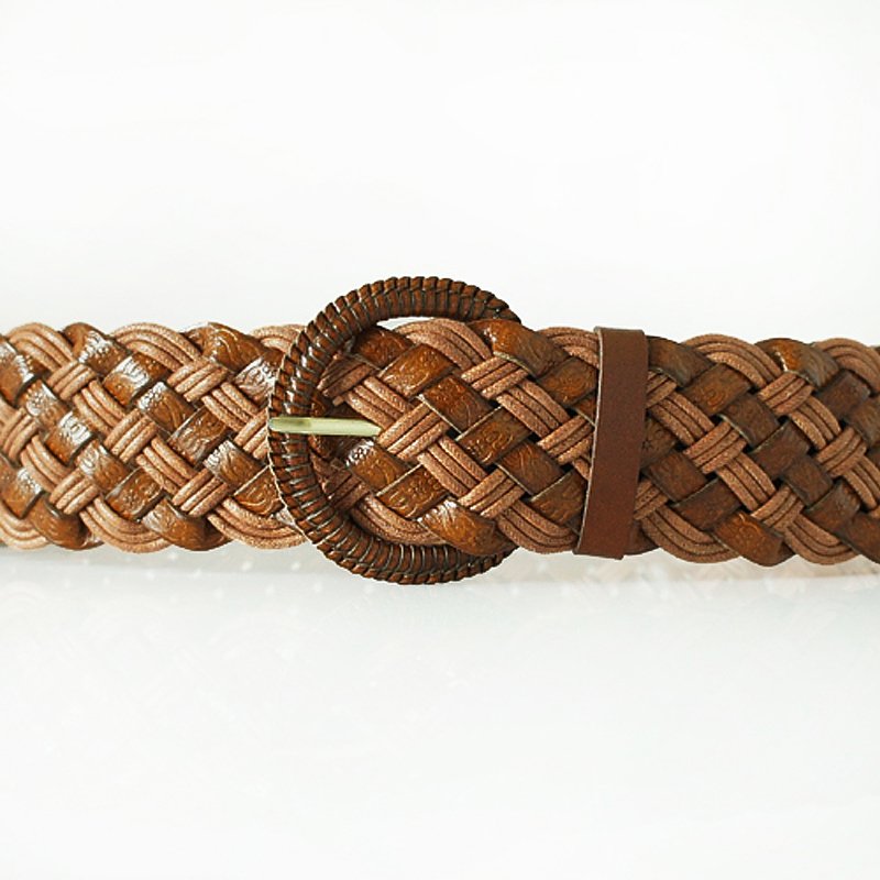 Yrxj fashion cowhide straw braiding strap vintage genuine leather women's all-match decoration wide belt yf149