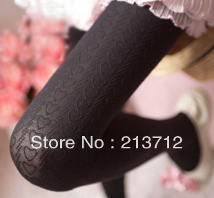 YWJR458 Free Shipping Autumn and winter  velvet heart legging socks female thick pantyhose TIGHT