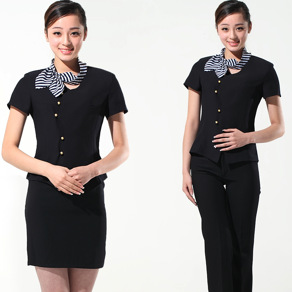 Z102 slim skirt women's suit piece set short-sleeve set