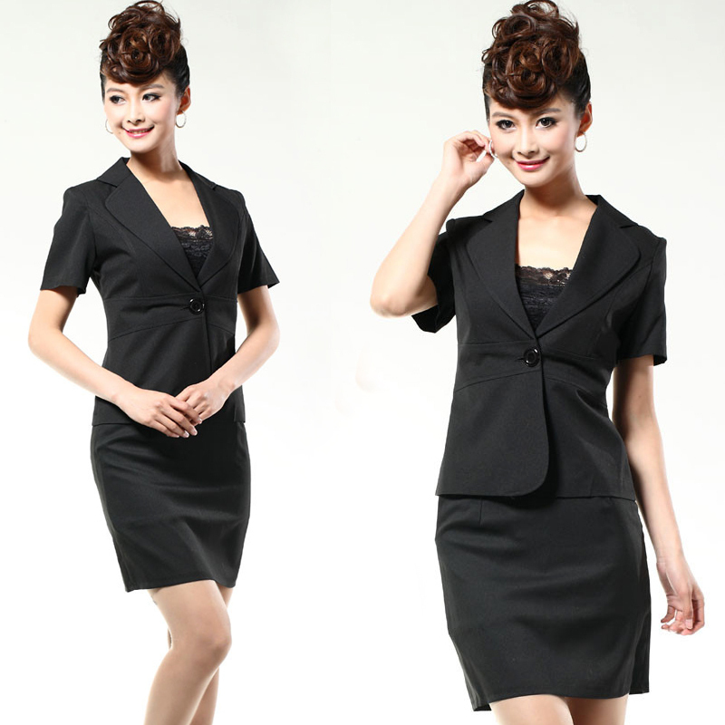 Z111 gold professional women's set skirt spring and autumn professional set female work wear